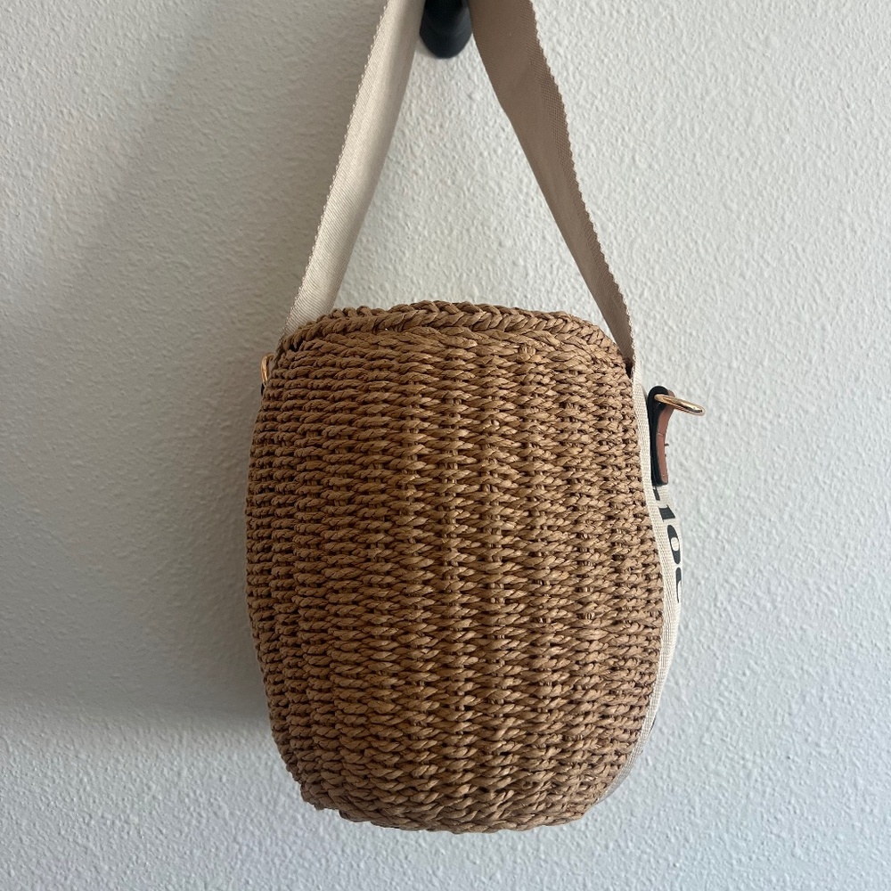 Rattan Bucket Bag